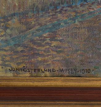 JOHN ÖSTERLUND, olika on canvas, signed and dated Wisby 1910.