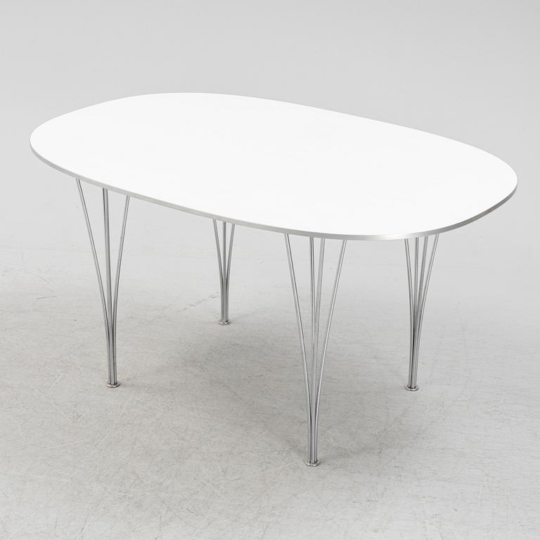 Bruno Mathsson & Piet Hein, matbord, "Superellips", Fritz Hansen, Danmark.