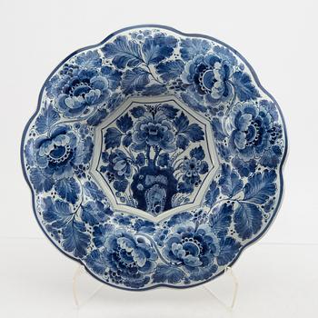 Dish and jug with lid Delft mid-20th century faience.