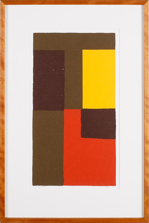 CURT FORS, serigrafi, monogramsignerad, EA.