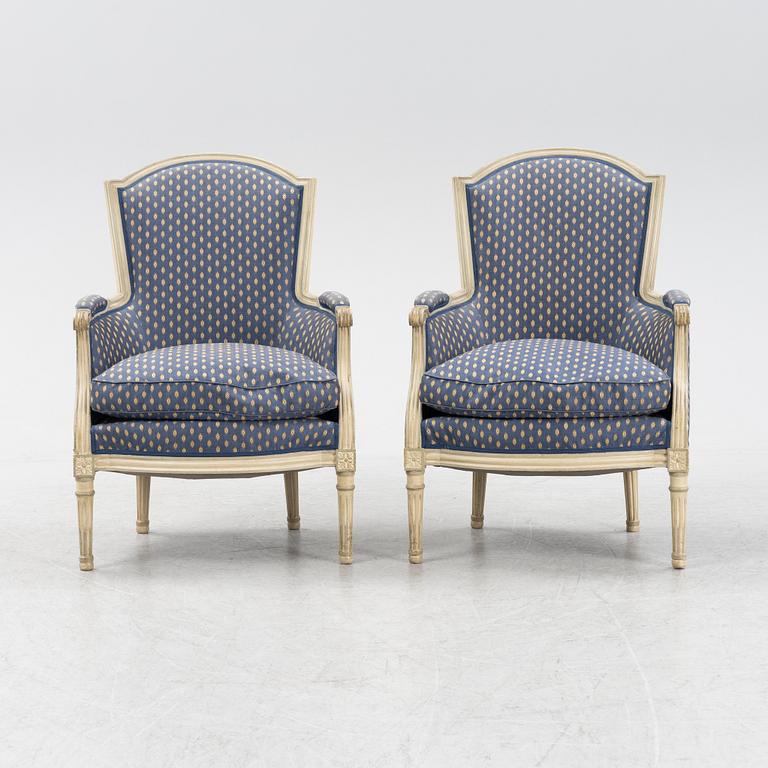 Bergerer, ett par, Louis XVI-stil, 1900-talets andra hälft.