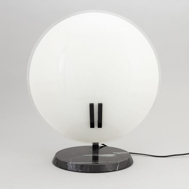 Bruno Gecchelin, a 'Perla Table Lamp' from Oluce, Italy, designed 1980.
