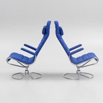 Bruno Mathsson, a pair of 'Minister' armchairs, Bruno Mathsson International, 2003.