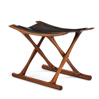 354. Ole Wanscher, a rosewood "Egyptian stool", Poul Jeppesen-møbler, Danmark, jubilee edition 2003.