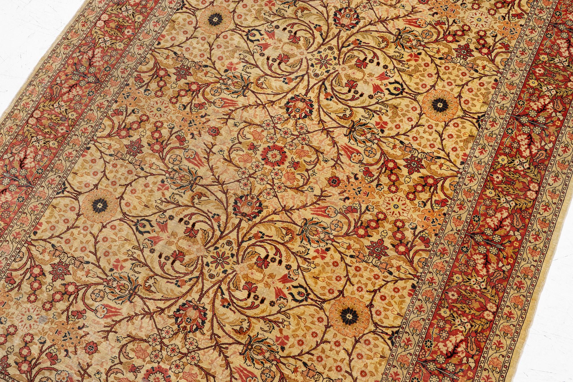 Matta, Hereke, silk, ca 148 x 105 cm.