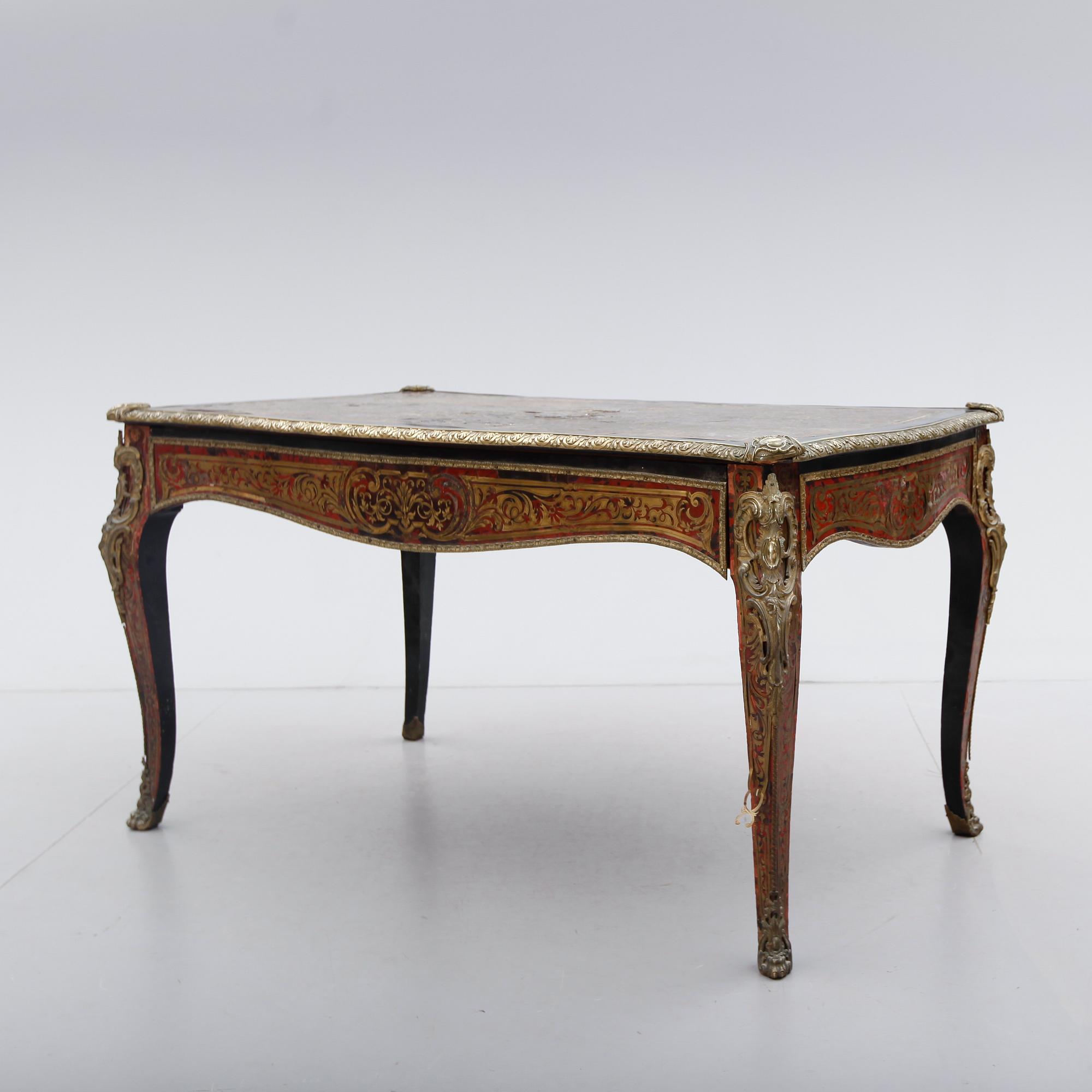 SKRIVBORD, boulle-arbete, Frankrike, 1800-tal.