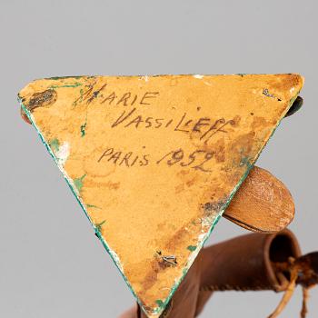MARIE VASSILIEFF, theatre puppet, inscribed Marie Vassilieff, Paris 1952.