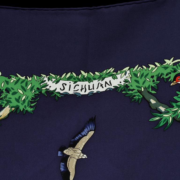 SCARF, siden, "Sichuan", design Robert Dallet, Hermès, Paris.