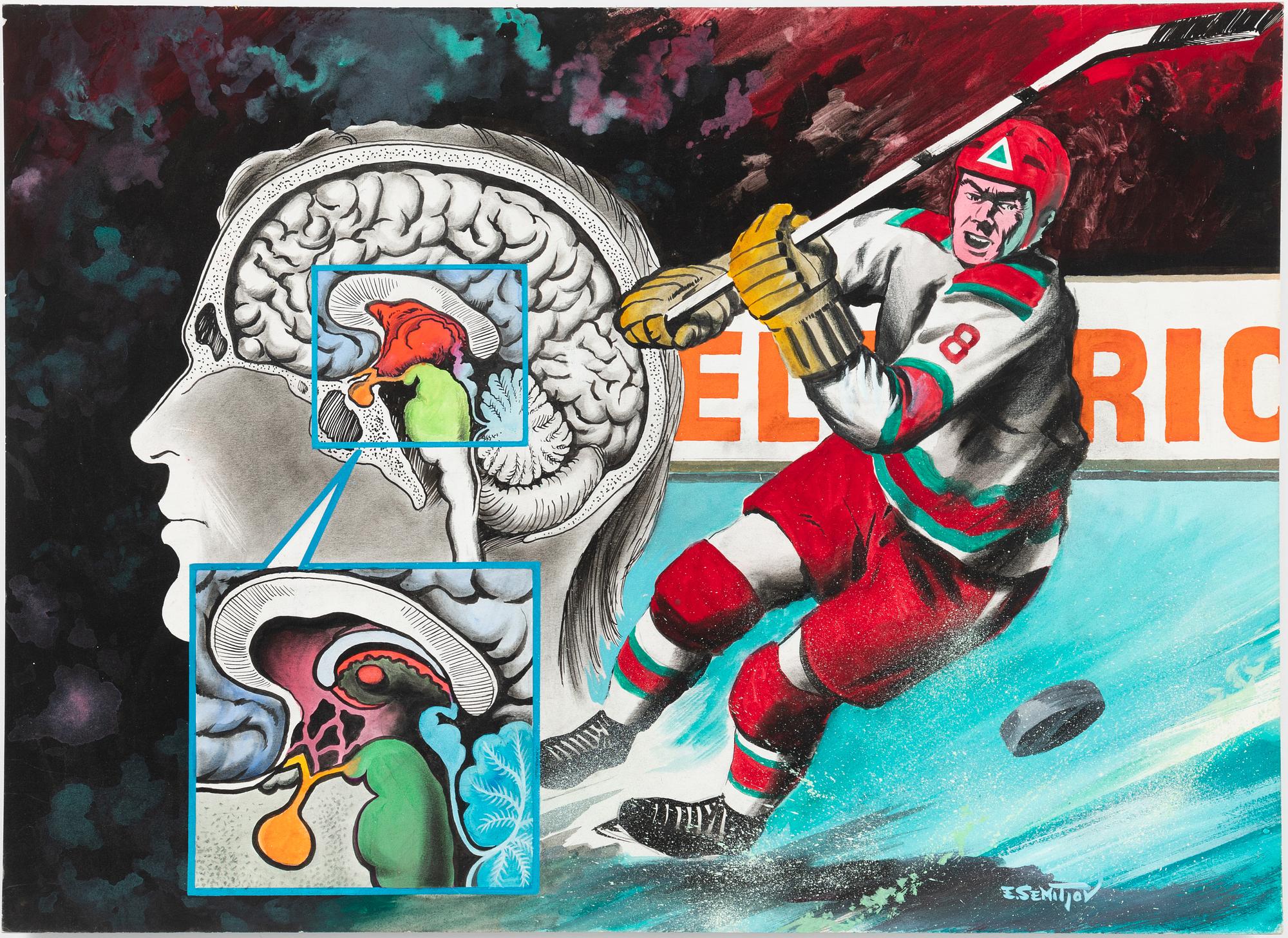 Eugen Semitjov, The Hockey Player.