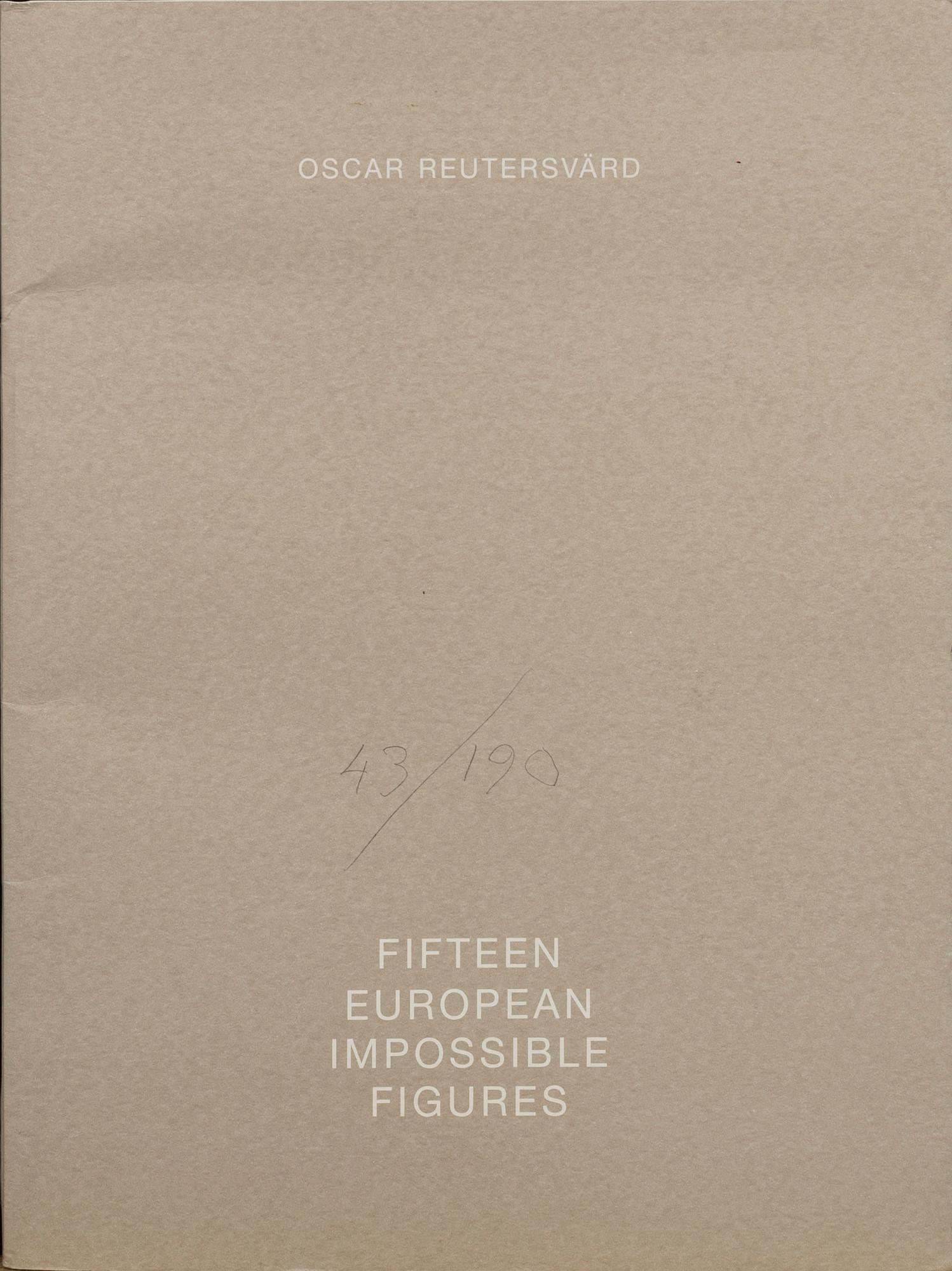 OSCAR REUTERSVÄRD, färglitografier 15 st i mapp signerade och numrerade 43/190.
