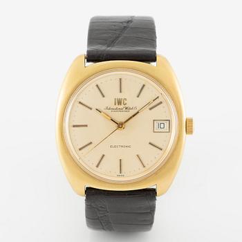 IWC, International Watch Co, Schaffhausen, Electronic, wristwatch, 37 mm.