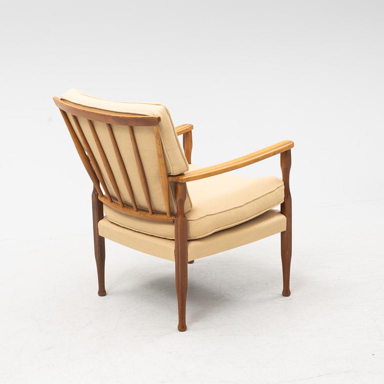 Josef Frank, a mahogany easy chair model '891', Firma Svenskt Tenn, Stockholm.