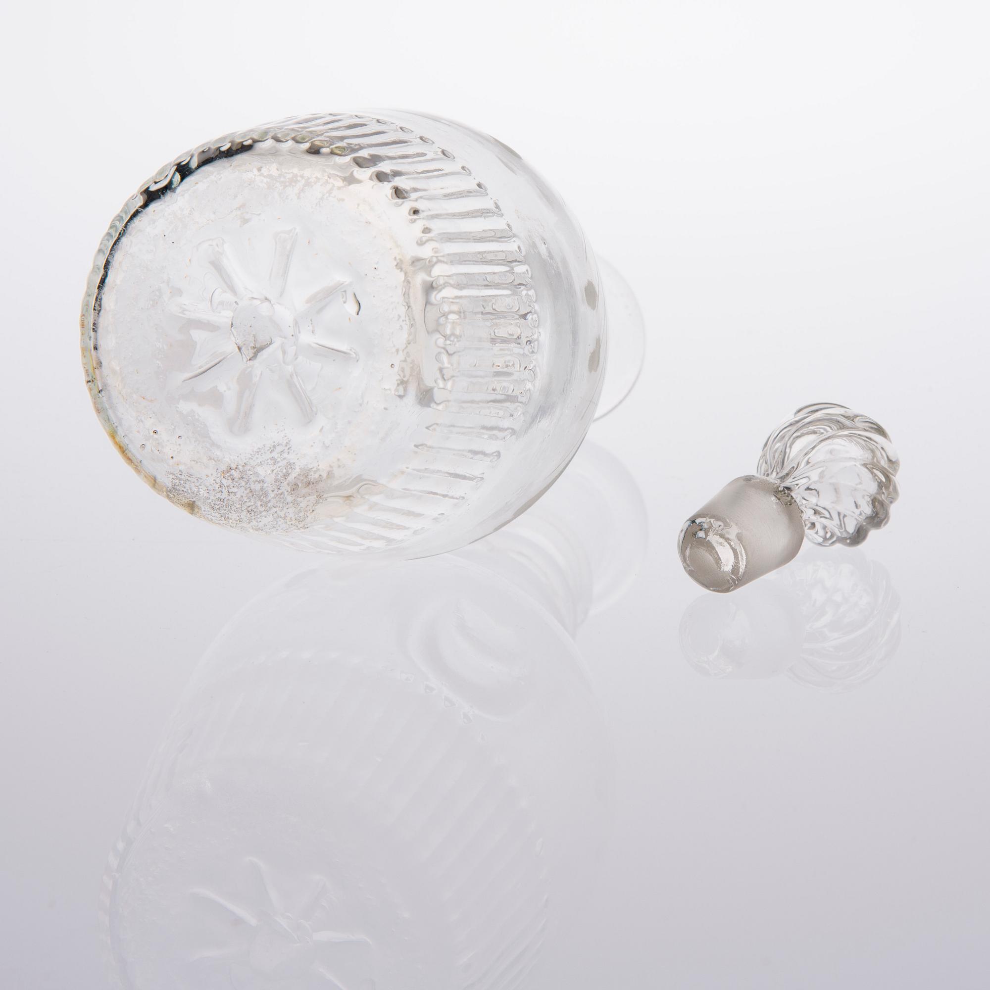 KARAFF SAMT 4 GLAS, Finland, 1800-talet.