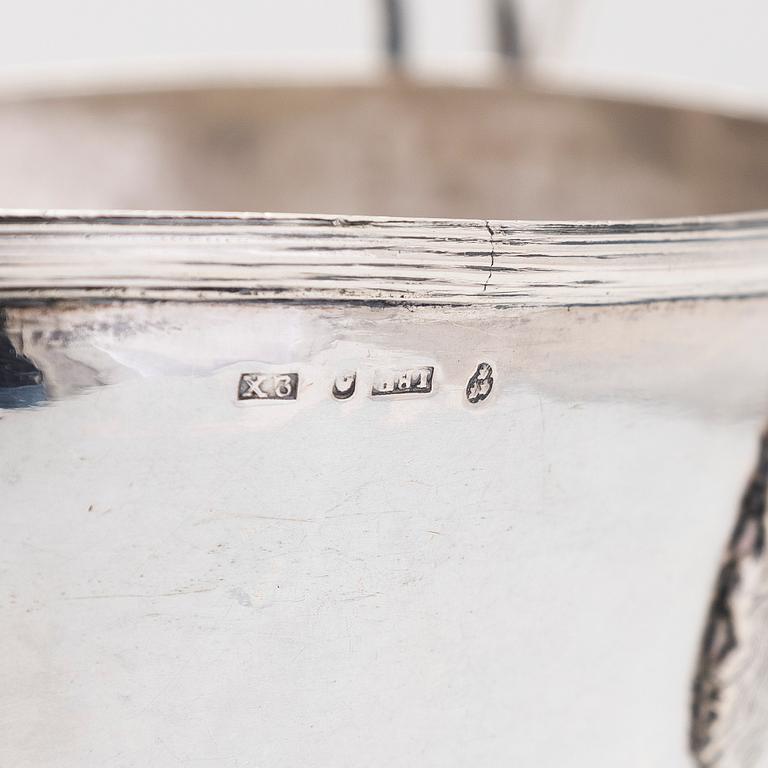An Empire sugar bowl, maker's mark of Jacob Richard Borg, Gävle, Sweden 1828.