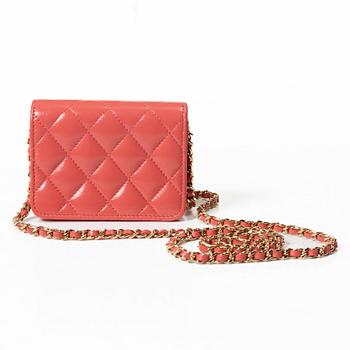 Chanel, Bag, "Flap card holder/wallet on chain".