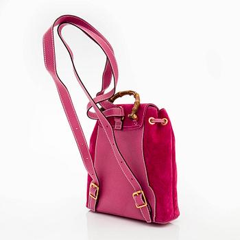 Gucci, a 'Bamboo' backpack.