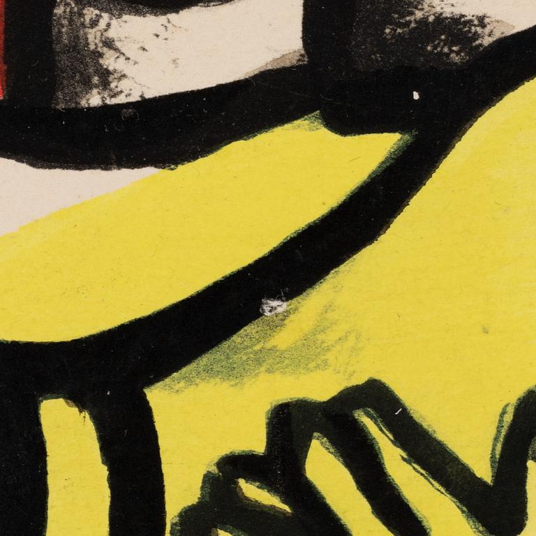 Fernand Léger, efter, färglitografi, 1953, signerad 95/285.