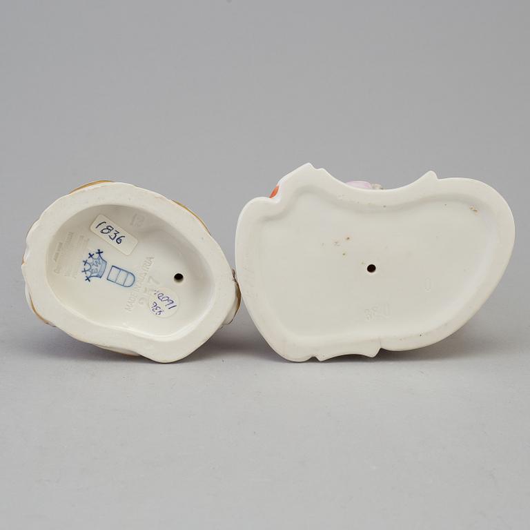 FIGURINER, två stycken, porslin. Europa, 1900-tal.