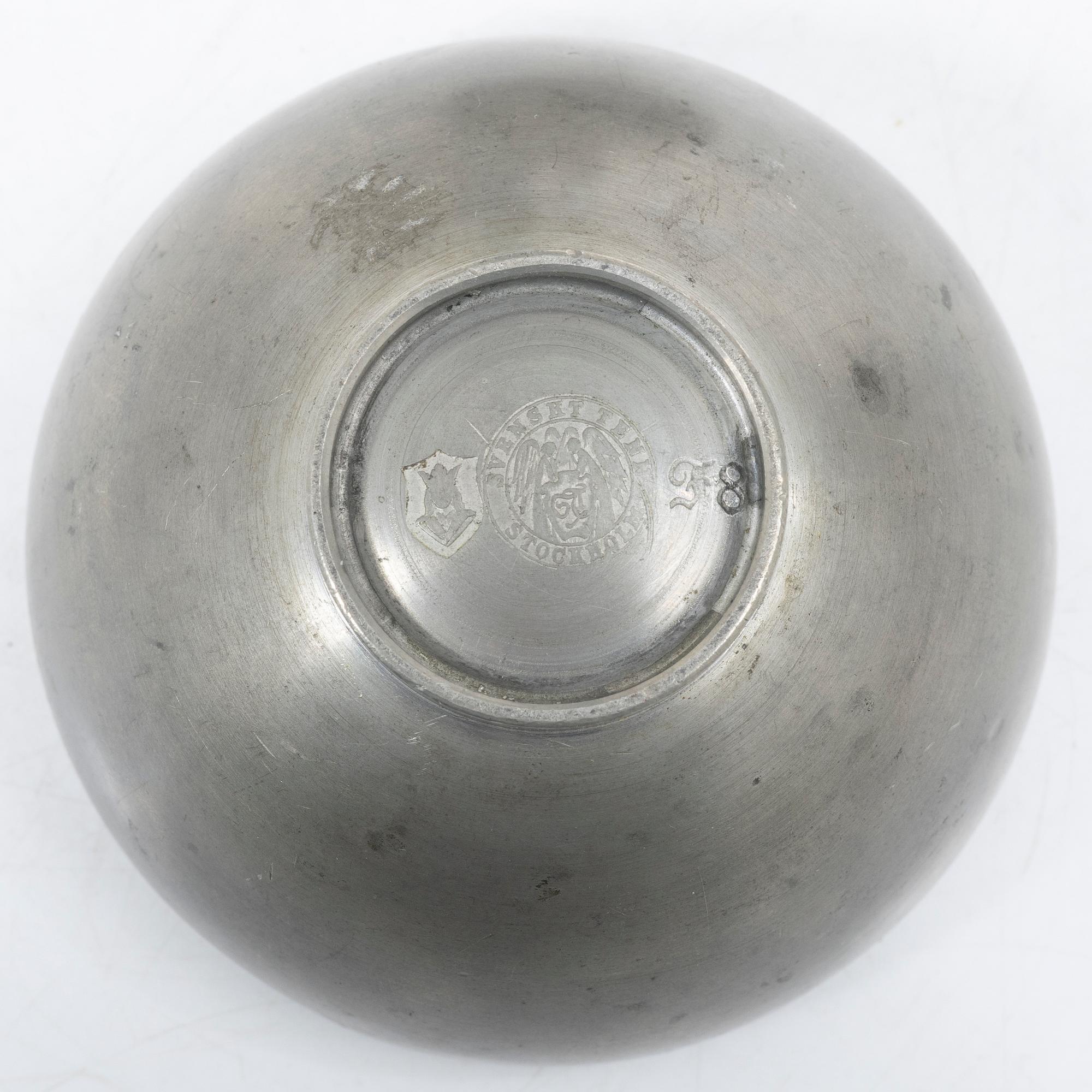 Estrid Ericson, a pewter box, Svenskt Tenn, Stockholm, 1932.