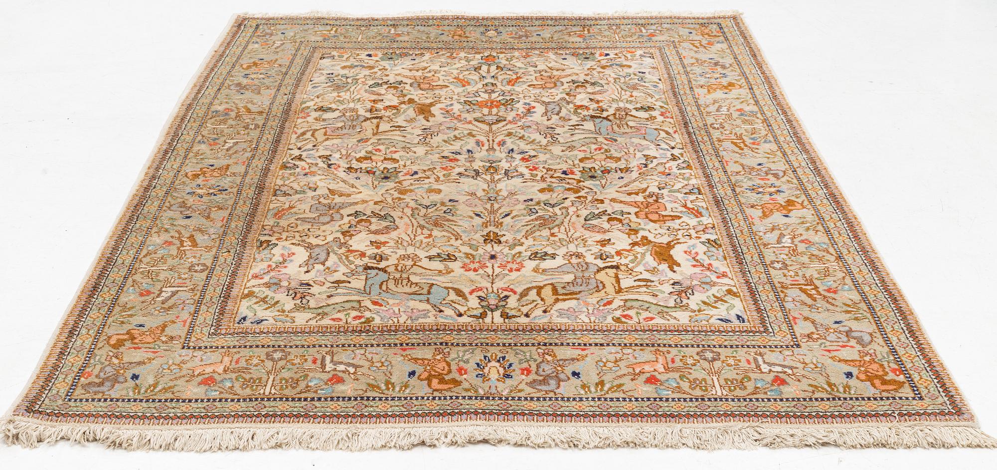 Matta, Täbriz, sk Tabai Tabai, 268 x 183 cm.