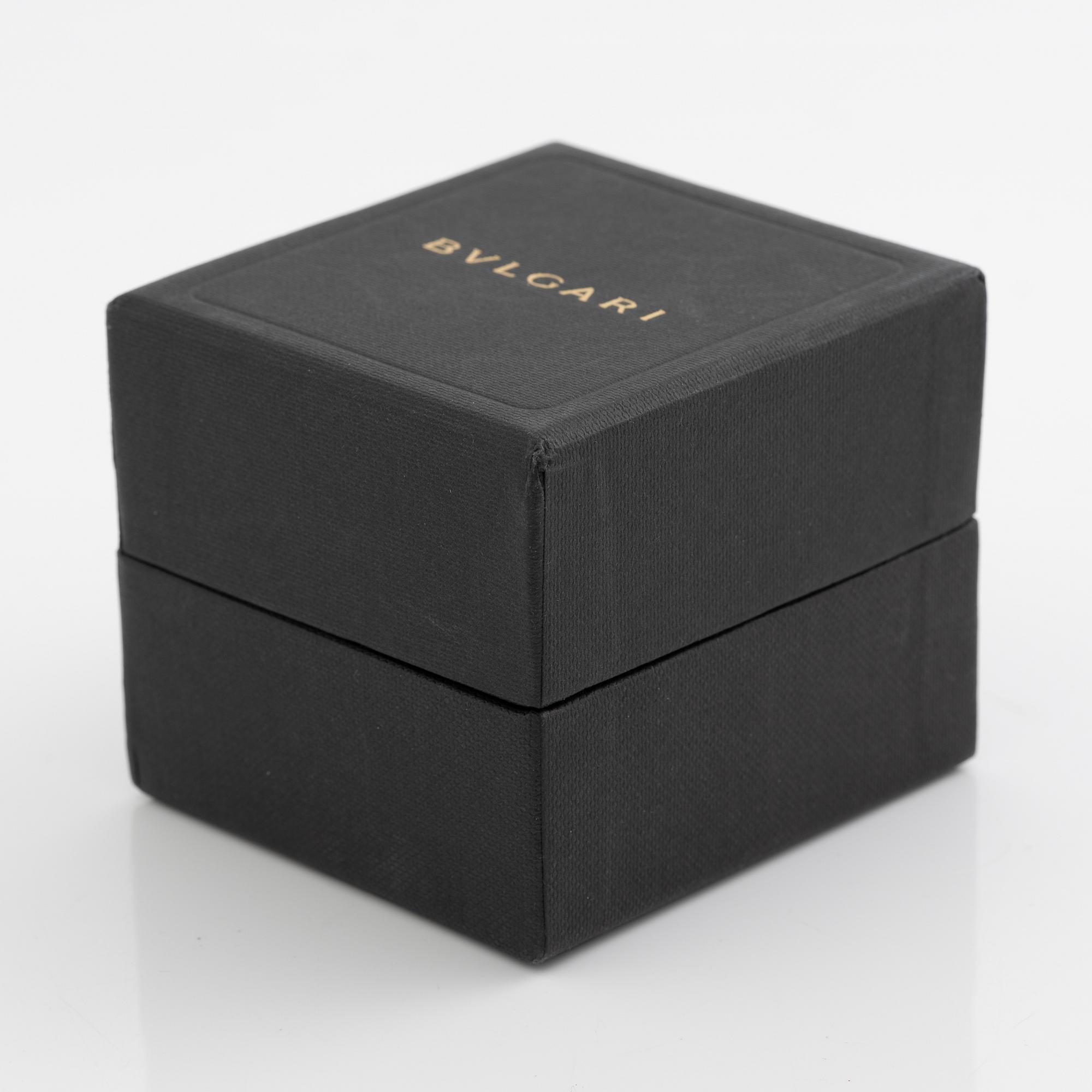 Bulgari ring 18K white gold with round brilliant-cut diamonds "Parentesi".