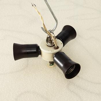 Hans Bergström, a ceiling lamp model 82, ateljé Lyktan, Åhus, Sweden 1940-50s.