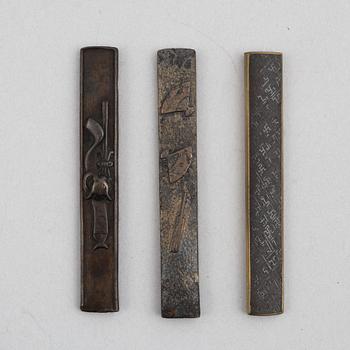 Kozuka 3 pieces, Japan 19th century.