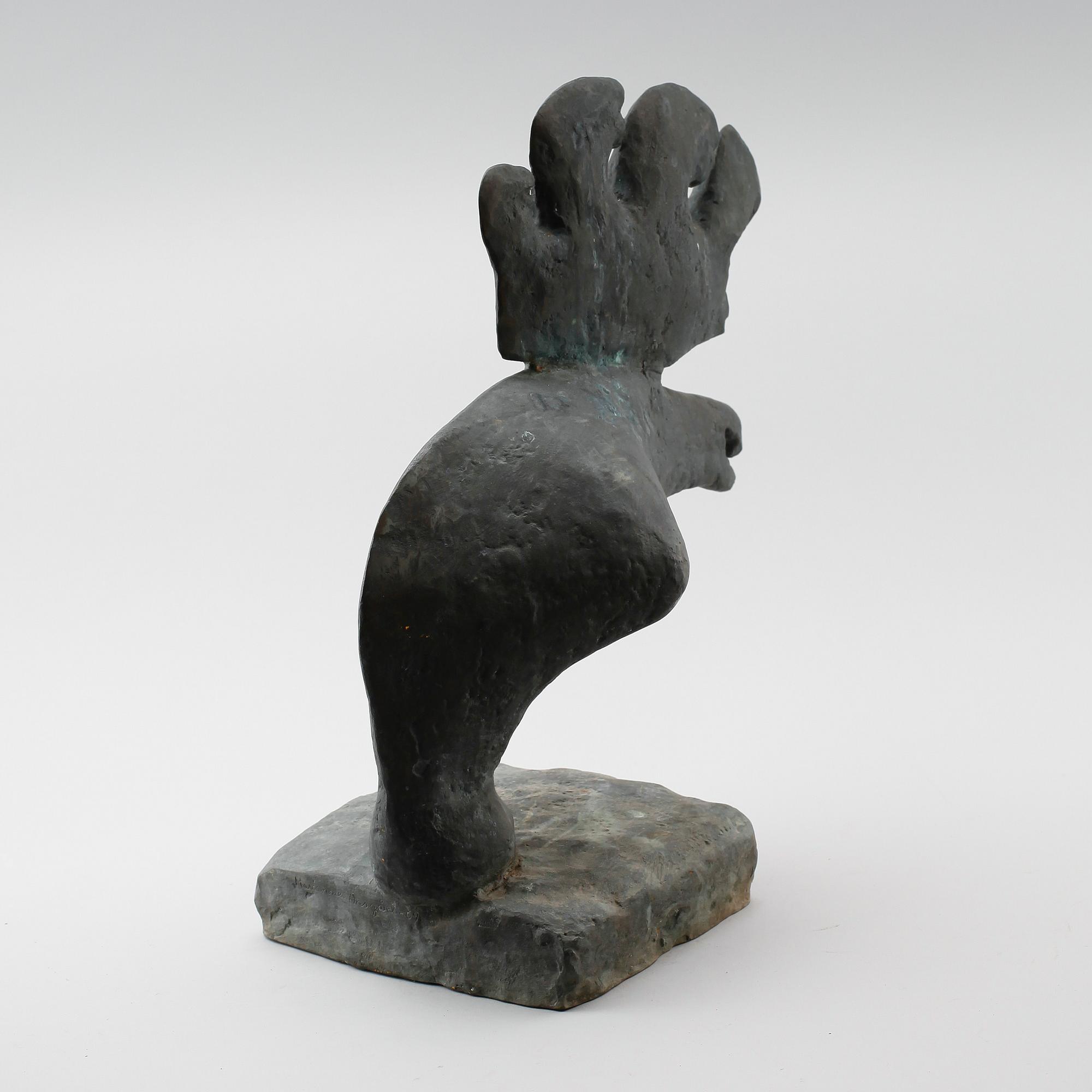 MARIANNE ANSGÅRD, brons, signerad och daterad -69.