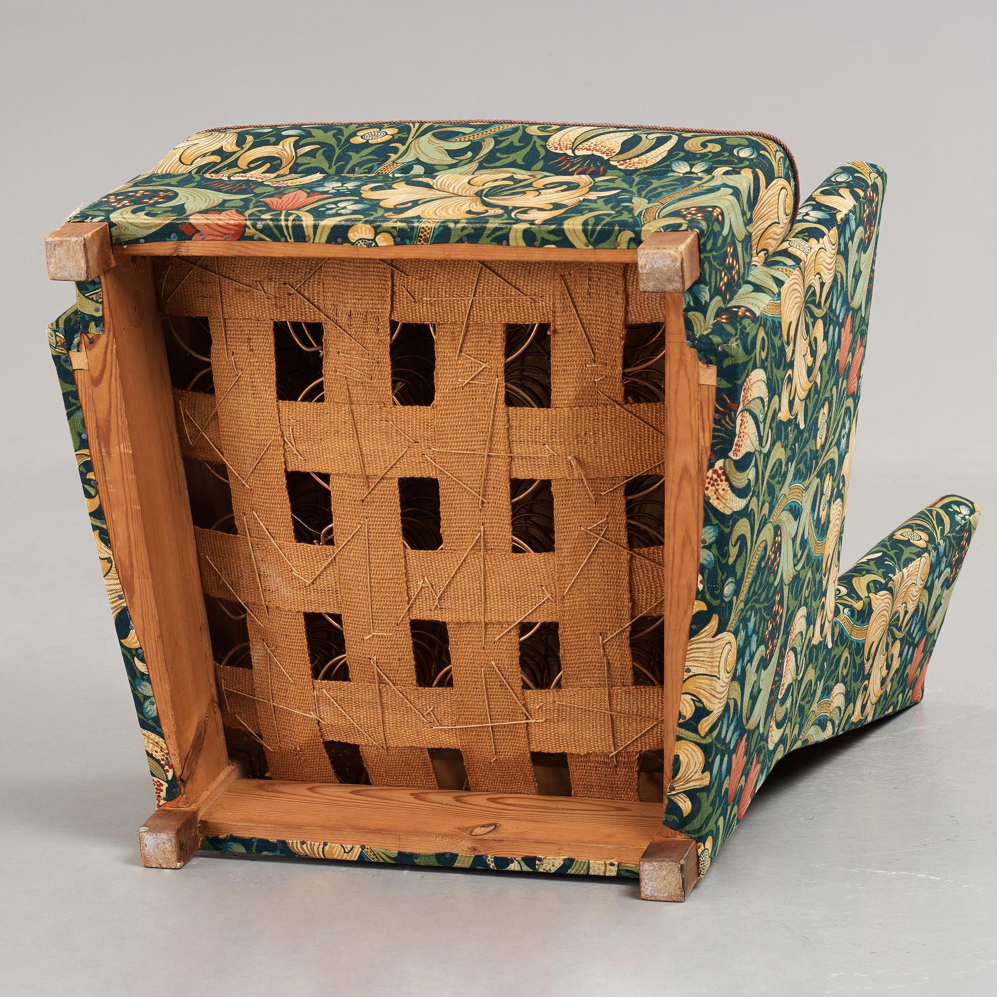 Uno Åhrén / Björn Trägårdh, tillskriven, fåtölj, Firma Svenskt Tenn, ca 1930.