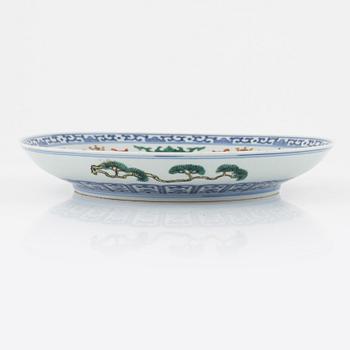 Fat, porslin, Kina, 1900-tal.