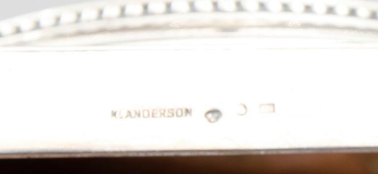 JARDINJÄR, silver, K Andersson, Stockholm 1906. Vikt ca 1026 gram.