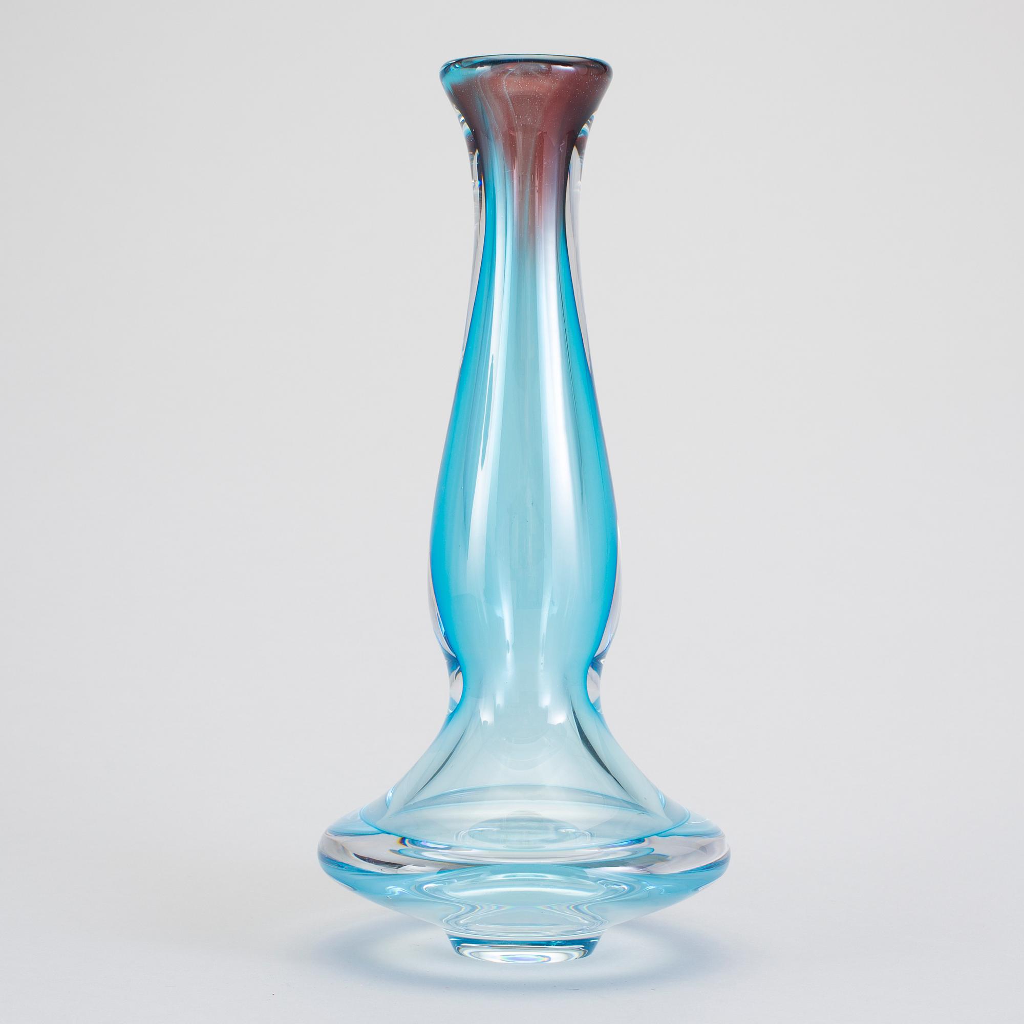 VAS, glas, Nils Landberg, Orrefors, signerad.