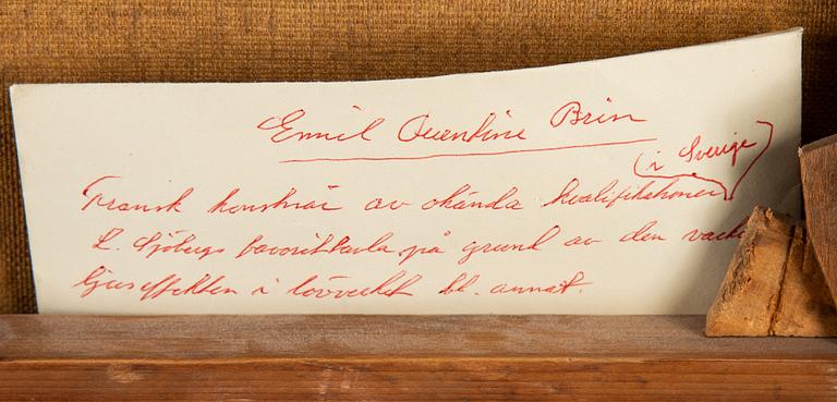 Quentin-Emile Brin, oil on canvas, signed.