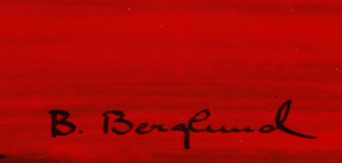 BERGLUND, BENGT, emaljarbete. Sign. Gustavsberg.