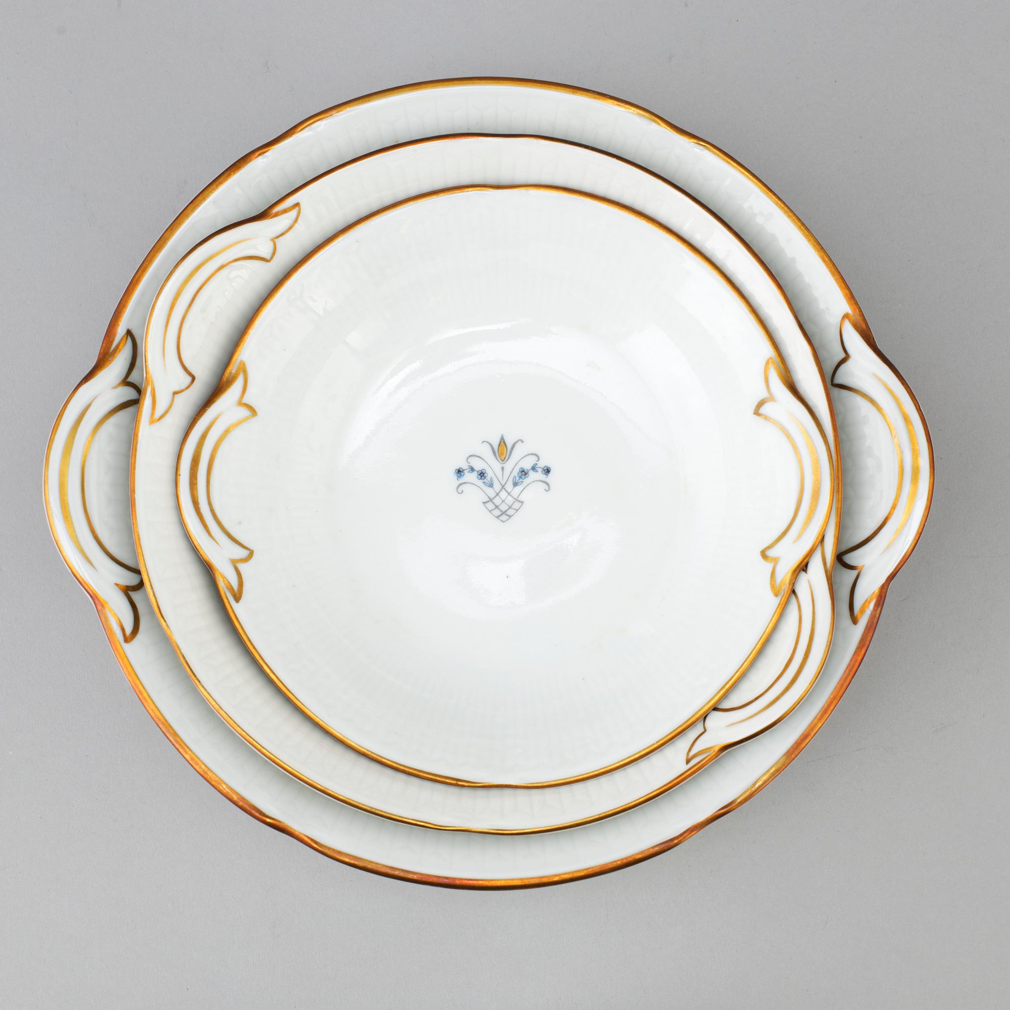 LOUISE ADELBORG, servis, 58 delar, "Swedish grace". Rörstrand, 1940-tal.