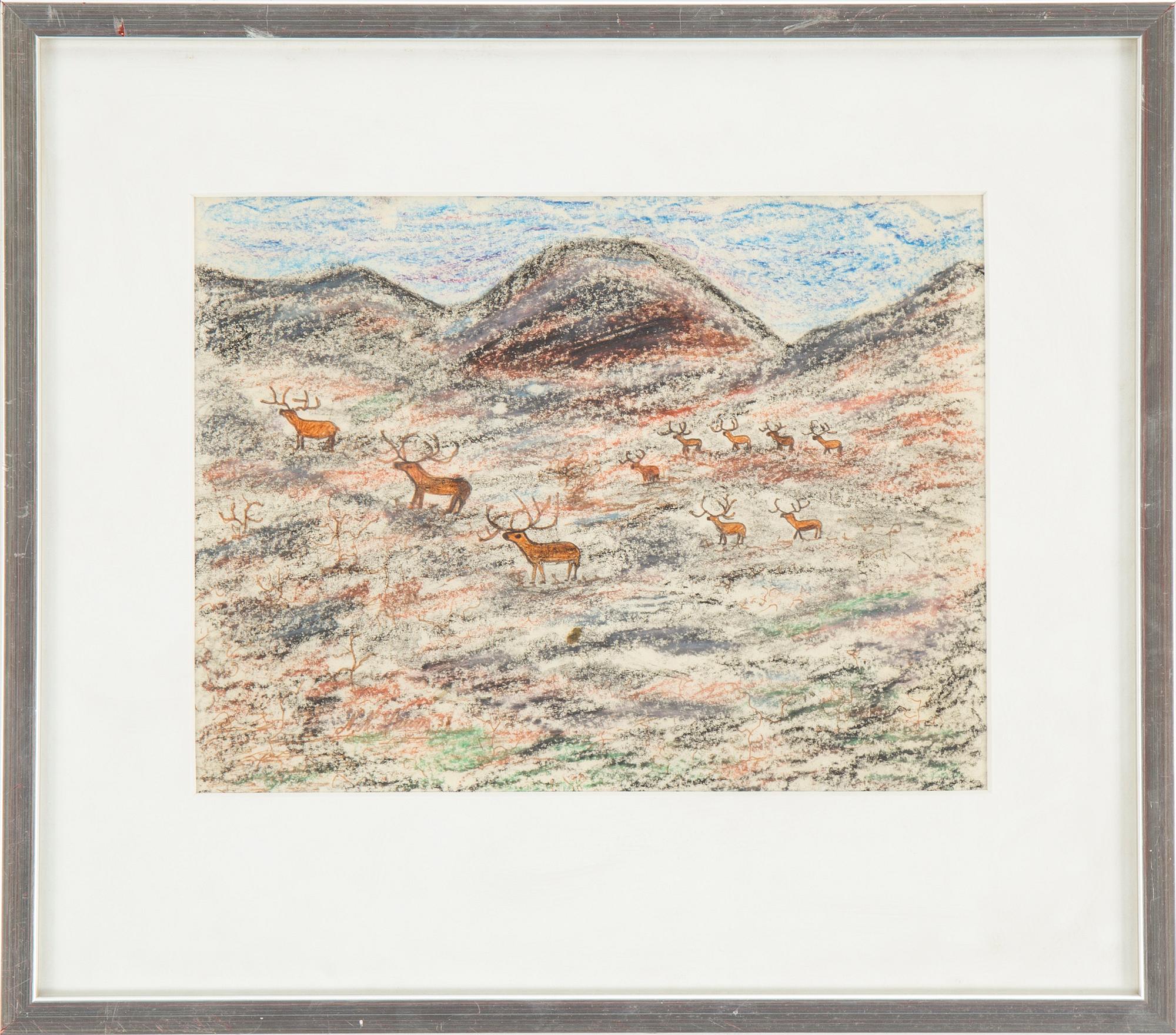 NILS NILSSON SKUM, blandteknik, signerad och daterad 1938.