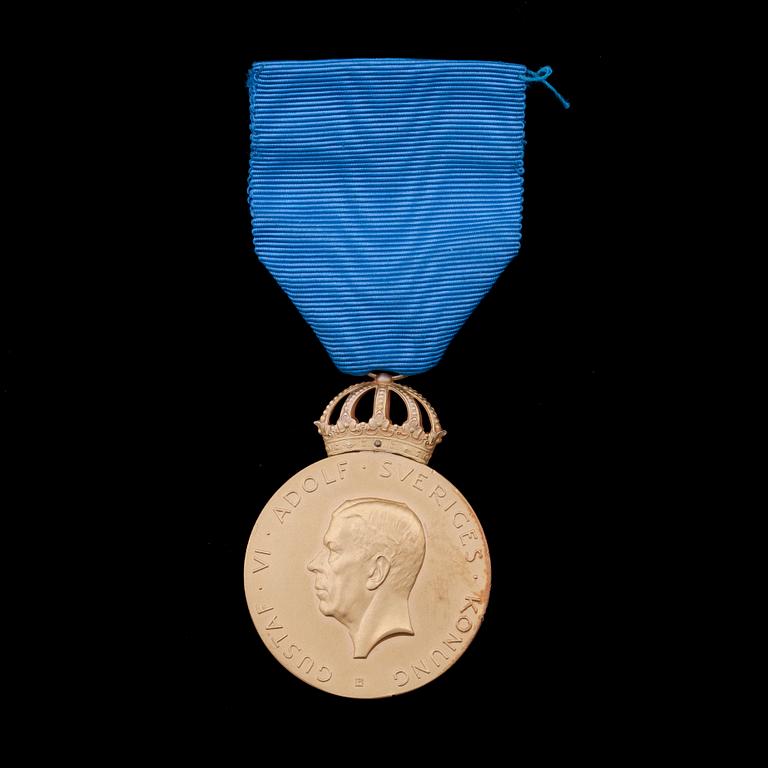 MEDALJ, guld 18k, 1963. Vikt ca 30 gram.