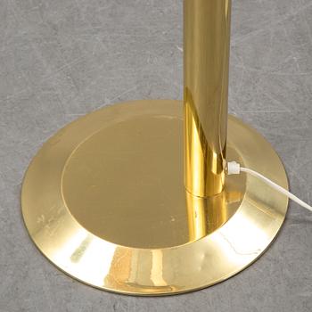 A brass floor light, 1970's.