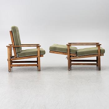 Elsa Stackelberg, a pair of garden armchairs, Fri Form, Edsbruk, 1980s.