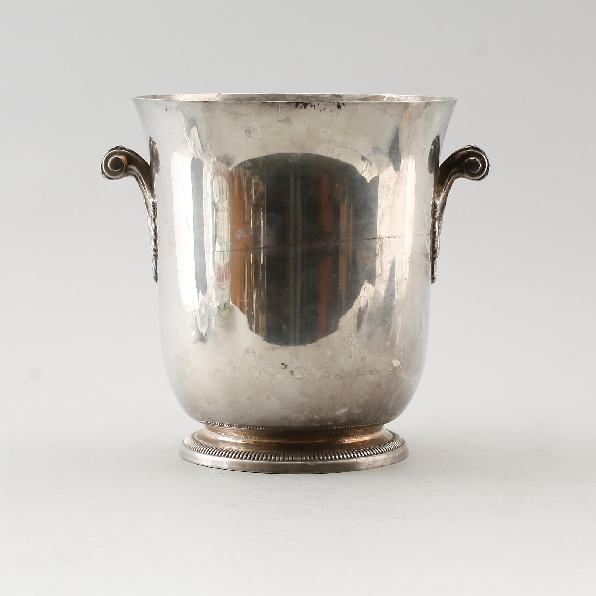 VINKYLARE, nysilver, Ercuis, 1900-talets första hälft.