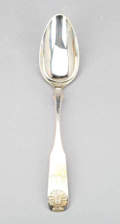 SKEDAR, 6 st, Frans Henrik Wikström, Nystad, 1880. Vikt 349 g.