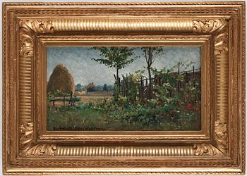 Alfred Wahlberg, Franskt landskap, Barbizon.
