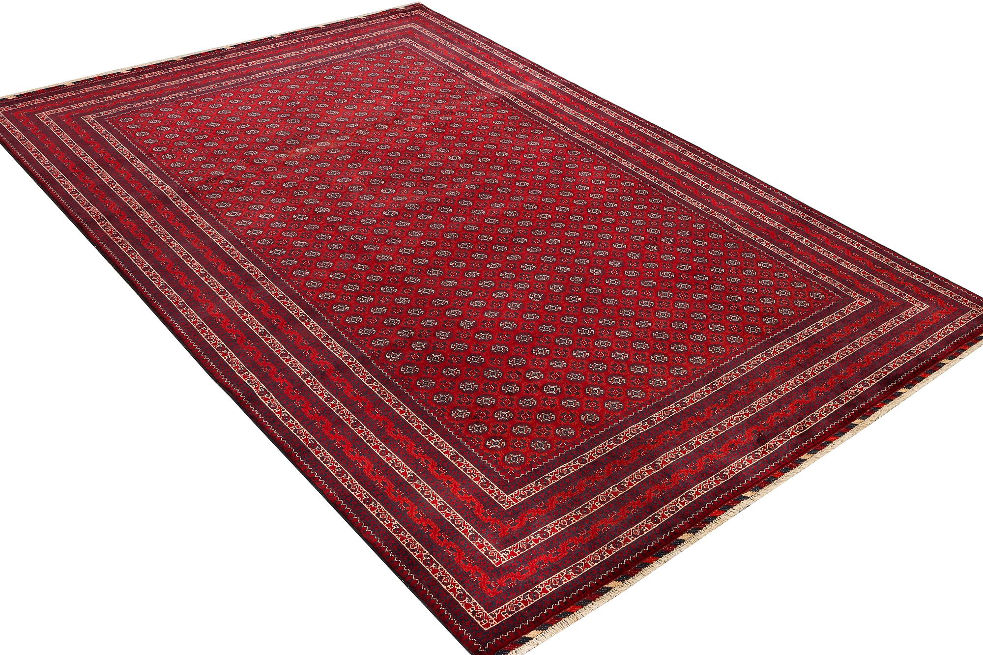 An Afghan carpet, c. 292 x 200 cm.
