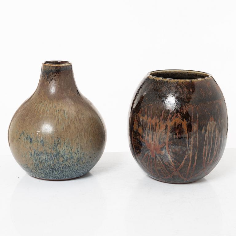 Carl-Harry Stålhane, two vases, Rörstrand.