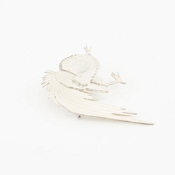 Wiwen Nilsson, brooch sterling silver, Lund 1973.