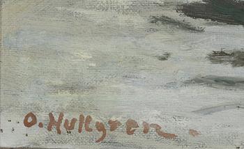 Oscar Hullgren, oil on canvas laid on panel, signed.