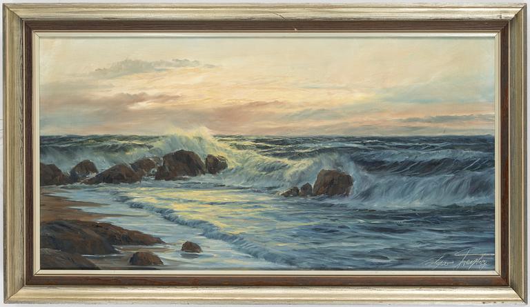 EDGAR FREYBERG, oil on canvas, signed.