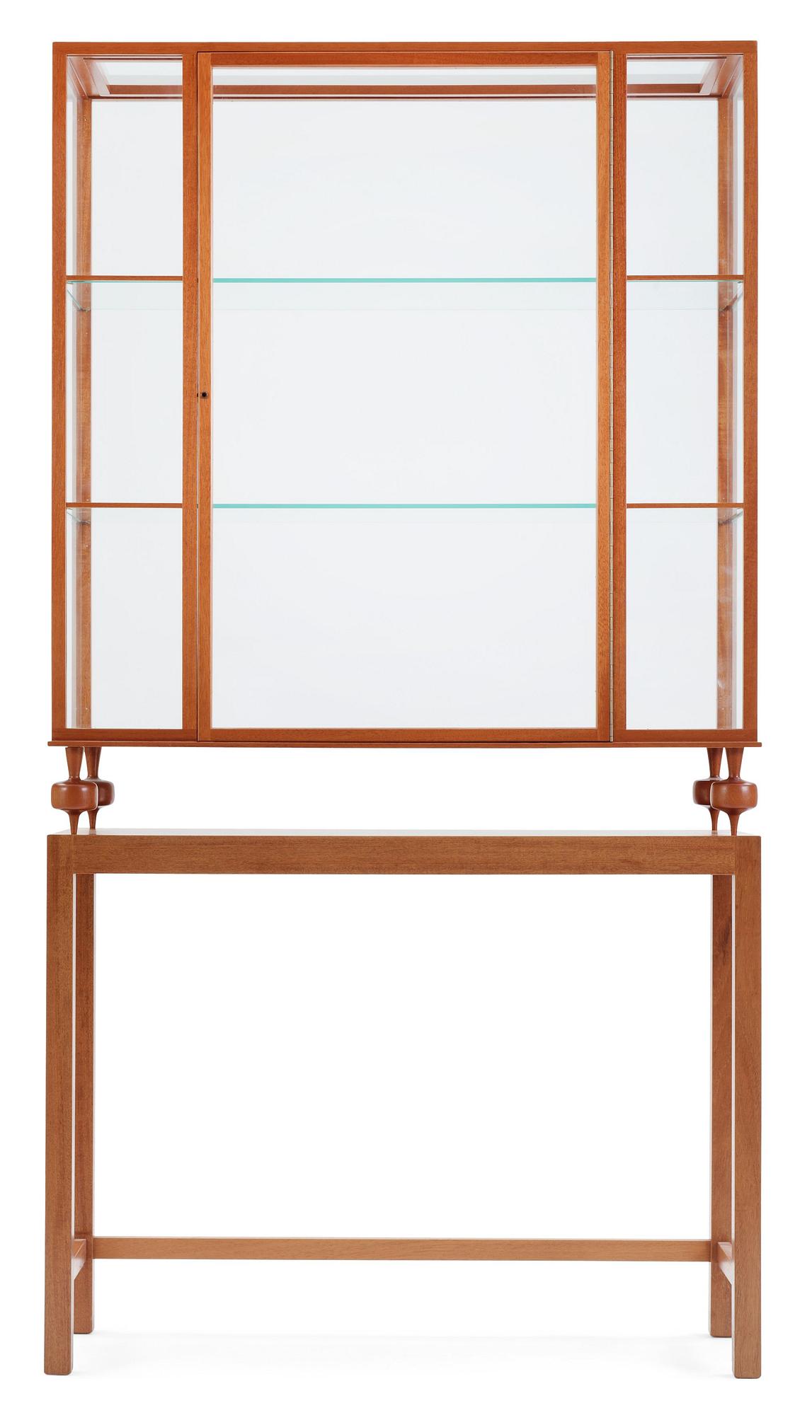 A Josef Frank mahogany showcase cabinet, Svenskt Tenn, model 2077.