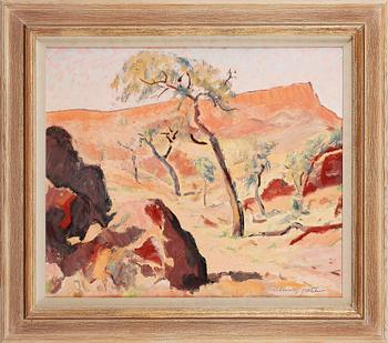 WILLIAM JOCK FRATER, olja på pannå, sign, dat a tergo 1950.