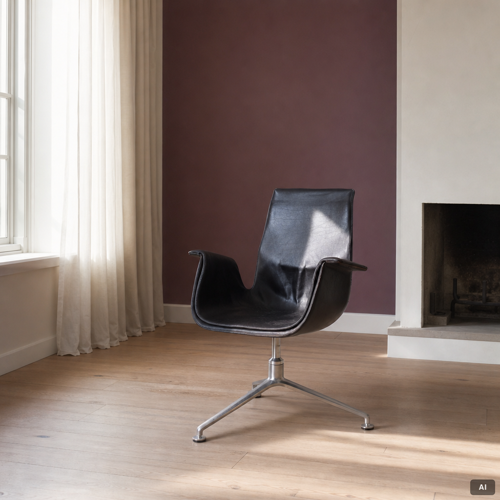 Preben Fabricius & Jørgen Kastholm, armchair model FK 6725 'Tulip, Kill International, 1960s.